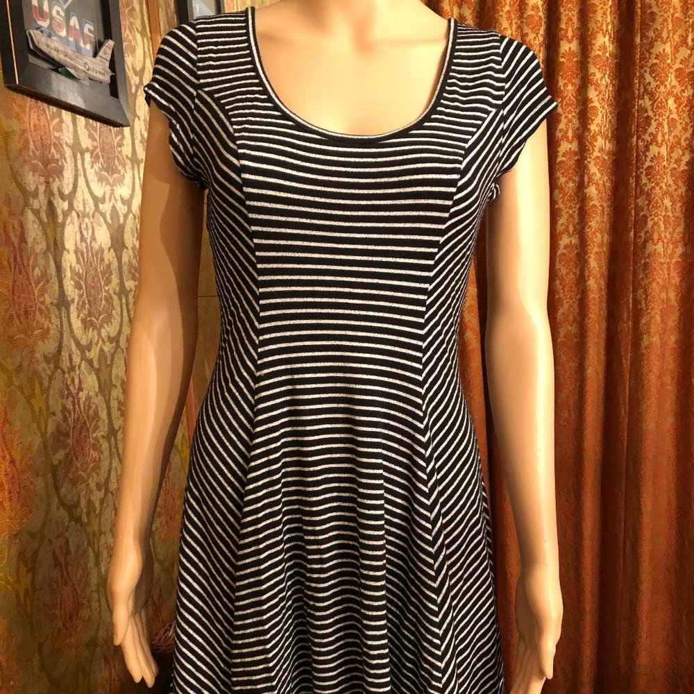 Rolla Coaster Striped Scoop Neck Dress